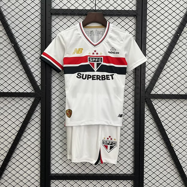 Sao Paolo Home 2025 Kids Kit (Includes Shorts)