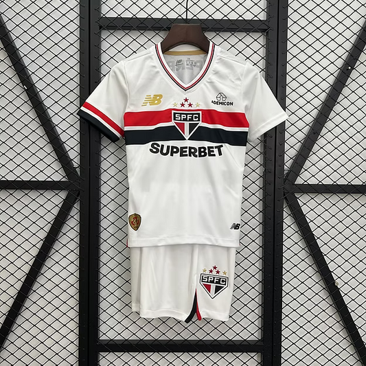 Sao Paolo Home 2025 Kids Kit (Includes Shorts)