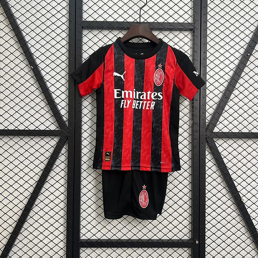 AC Milan Home 25/26 Kids Kit (Includes Shorts)