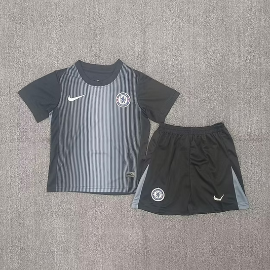 Chelsea GK Black 25/26 Kids Kit (Includes Shorts)