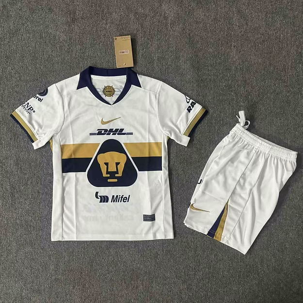 Pumas UNAM Home 25/26 Kids Kit (Includes Shorts)