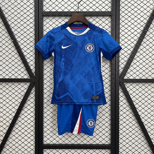 Chelsea Home 25/26 Kids Kit (Includes Shorts)