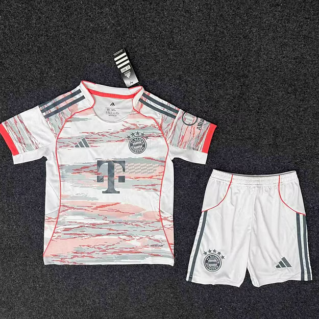 Bayern Mun. Away 25/26 Kids Kit (Includes Shorts)