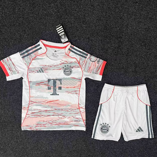 Bayern Mun. Away 25/26 Kids Kit (Includes Shorts)