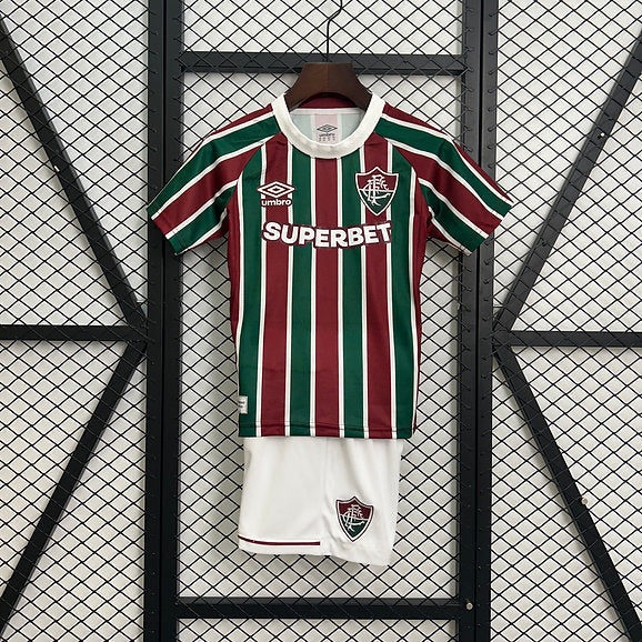 Fluminense Home 2025 Kids Kit (Includes Shorts)