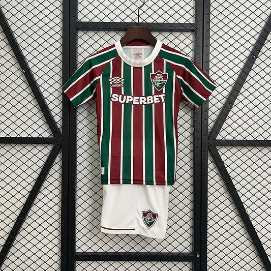 Fluminense Home 2025 Kids Kit (Includes Shorts)