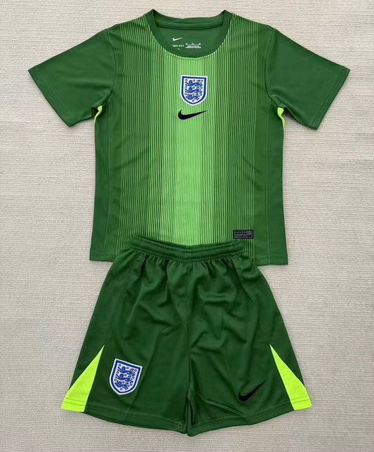 England GK Green 25/26 Kids Kit (Includes Shorts)