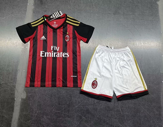 AC Milan Home 13/14 Kids Retro Kit (Includes Shorts)
