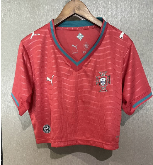 Portugal Home 2026 Woman Crop Top Loose Kit
