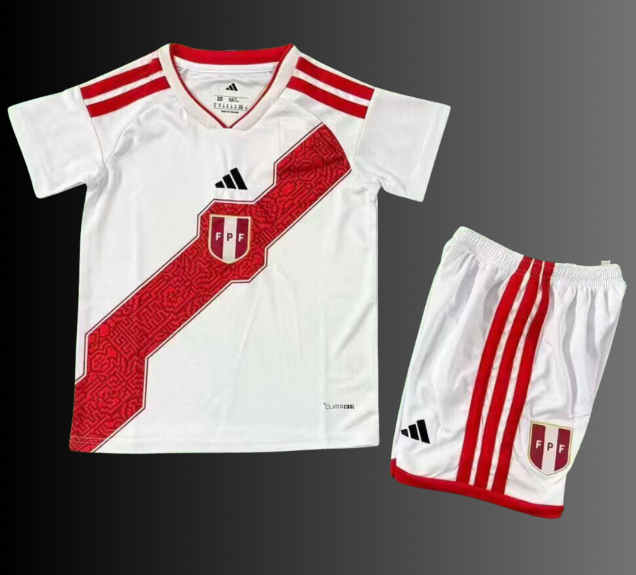 Peru 2026 Home Kids Kit (Includes Shorts)