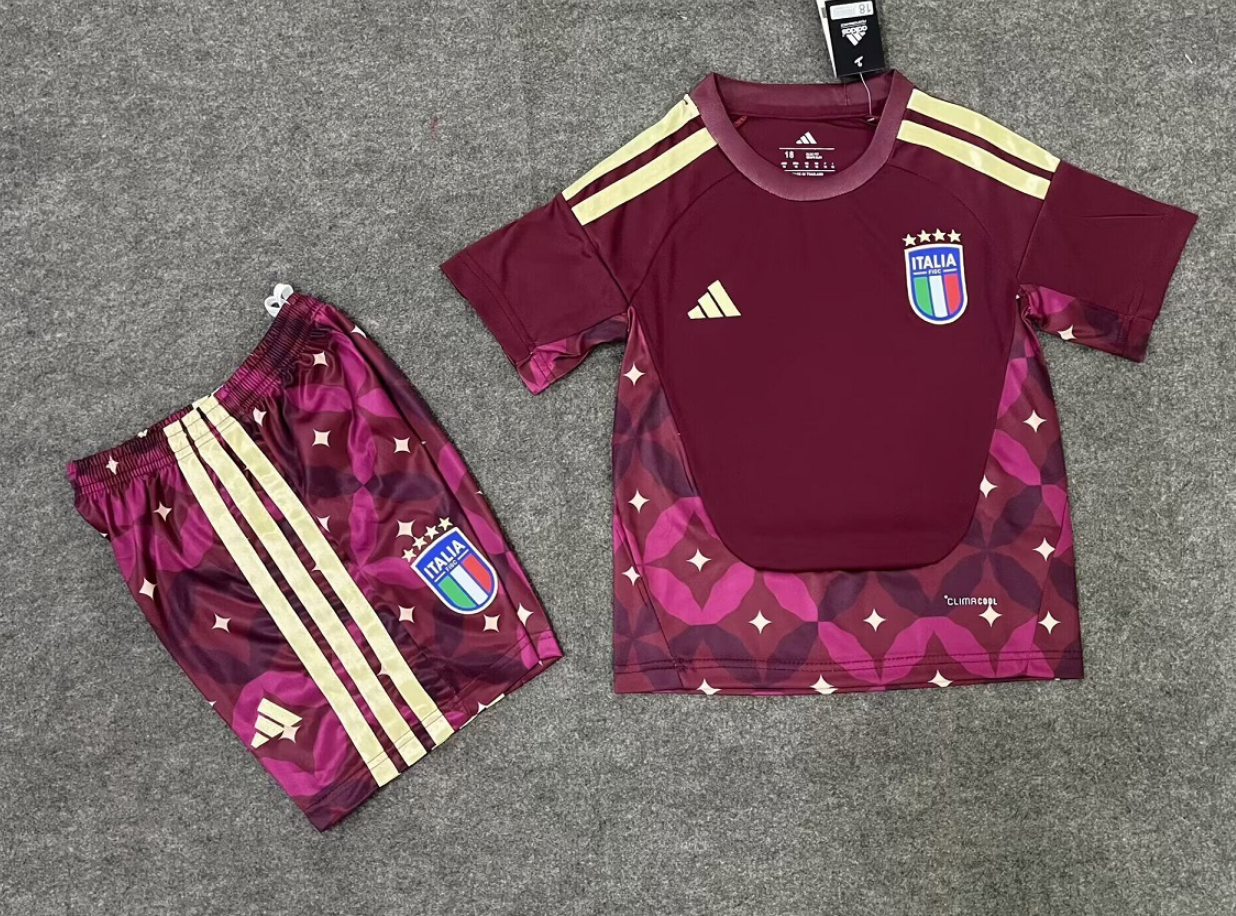 Italy GK Red 2026 Kids Kit (Includes Shorts)