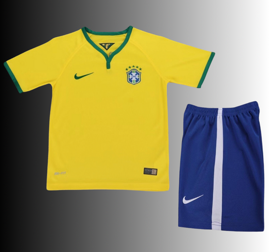 Brazil Home 2014 Kids Kit (Includes Shorts)