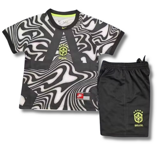 Brazil GK White/Black 2026 Kids Kit (Includes Shorts)