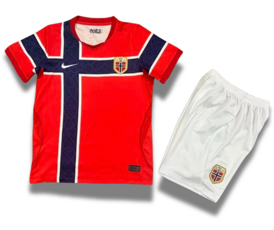 Norway Home 2026 Kids Kit (Includes Shorts)