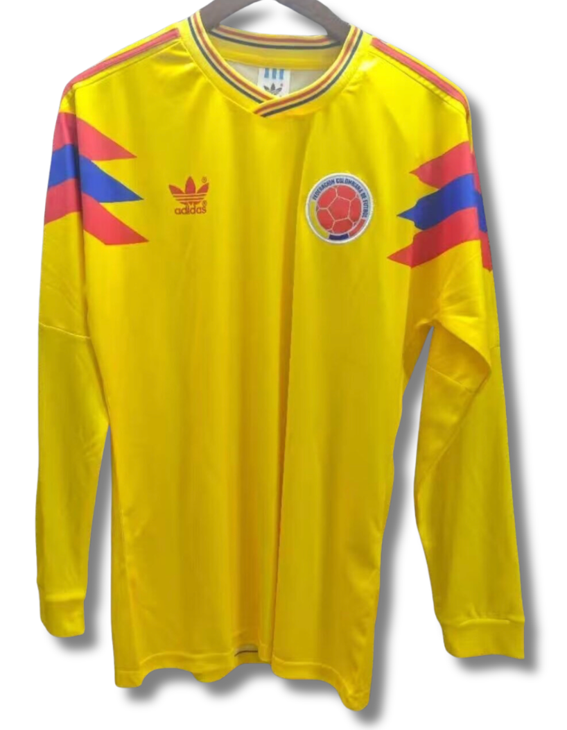 Colombia Home 1990 Long Sleeve Jersey
