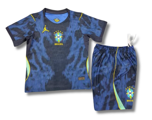 Brazil Away 2026 Kids Player Kit (Includes Shorts)