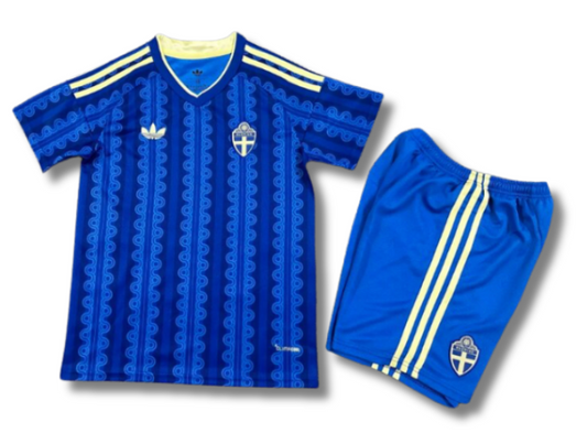 Sweden Away 2026 Kids Kit (Includes Shorts)