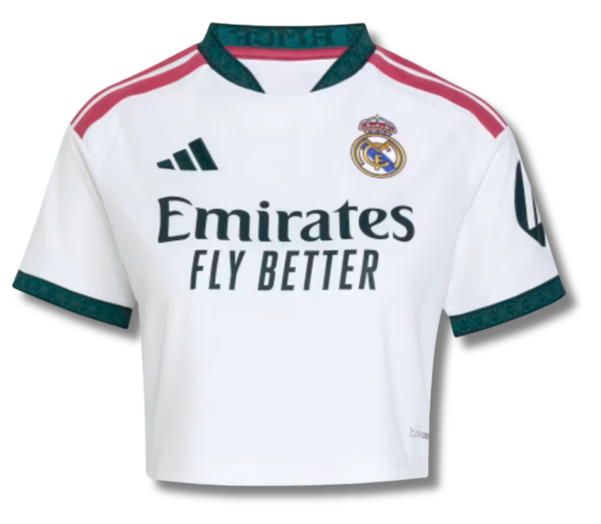 R Madrid Home 26/27 Woman Crop Top Loose Kit