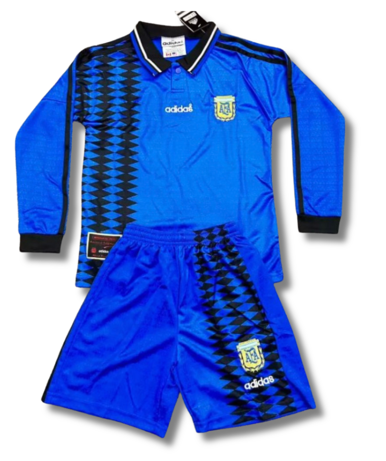 Argentina Away 1994 Long Sleeve Kids Kit (Includes Shorts)