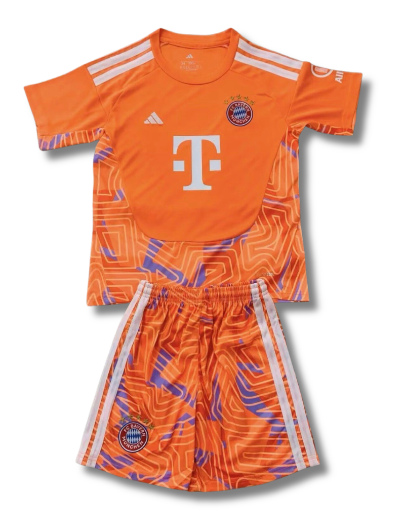 Bayern Mun GK Orange 26/27 Kids Kit (Includes Shorts)
