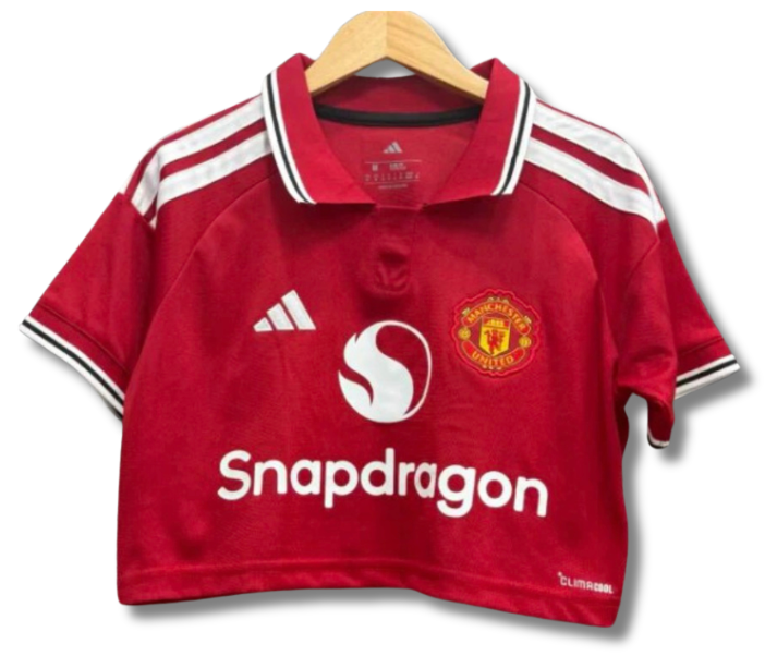 Man Utd Home 2026 Woman Crop Top Kit