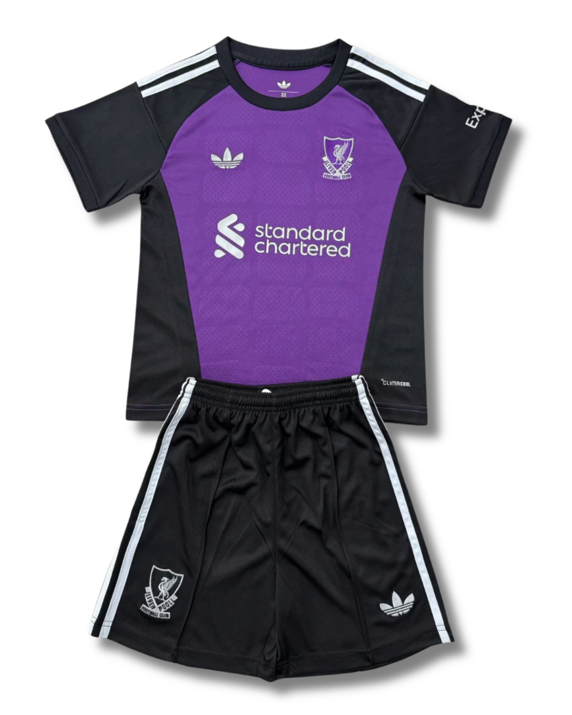 Liverpool GK Purple 26/27 Kids Kit (Includes Shorts)