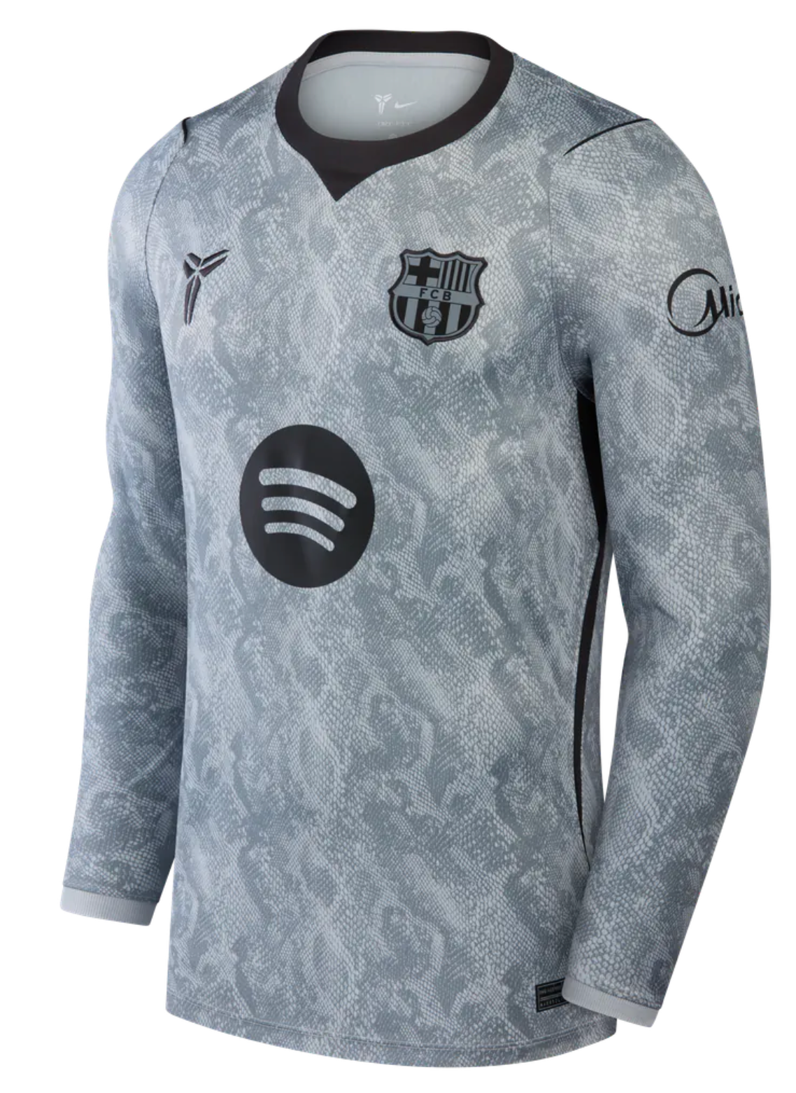 Barca GK Grey 26/27 Long Sleeve Standard Issue Kit