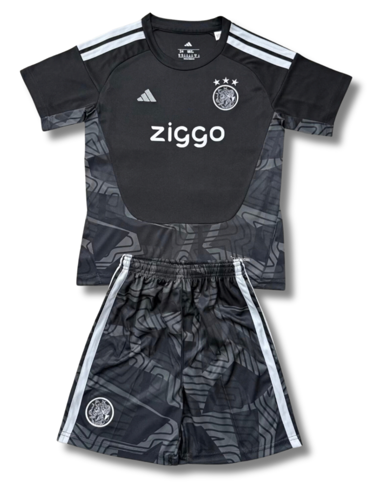 Ajax GK Black 26/27 Kids Kit (Includes Shorts)