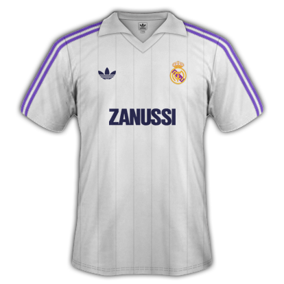 R. Madrid Home 84/85 Retro Club Jersey