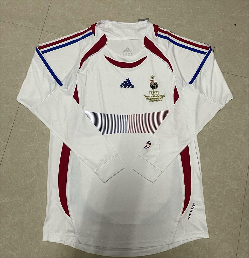 France Away 2006 Long Sleeve Retro Jersey