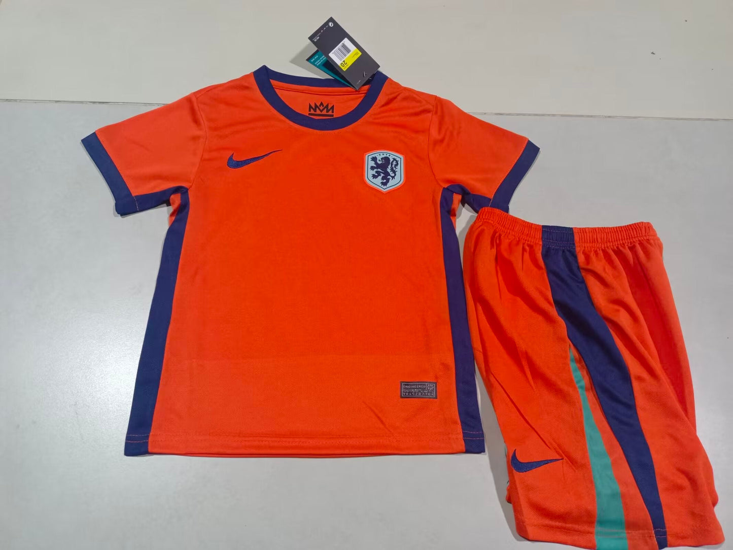 Netherlands Home 2024 Kids Kit (includes shorts)