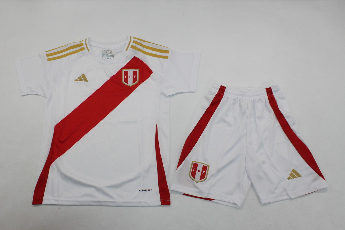 Peru Home 2024 Kids Kit (includes shorts)