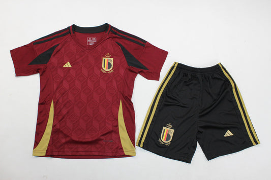 Belgium Home 2024 Kids Kit (includes shorts)