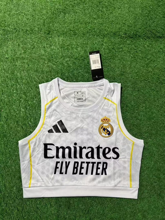 R. Madrid Home 25/26 Woman Crop Top Kit