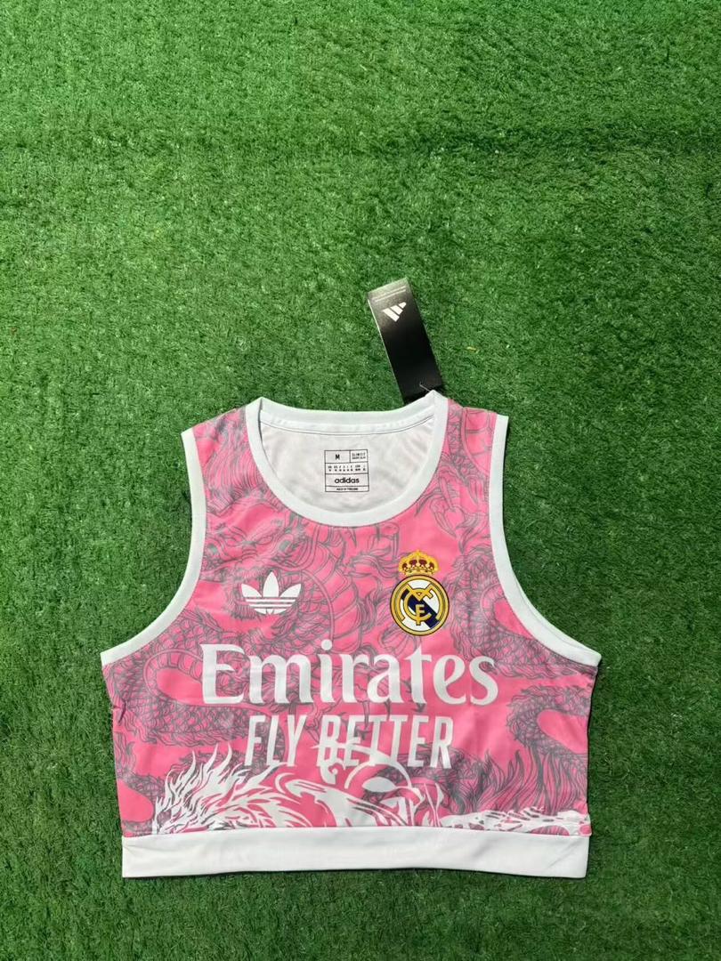 R. Madrid Pink Concept 25/26 Woman Crop Top Kit
