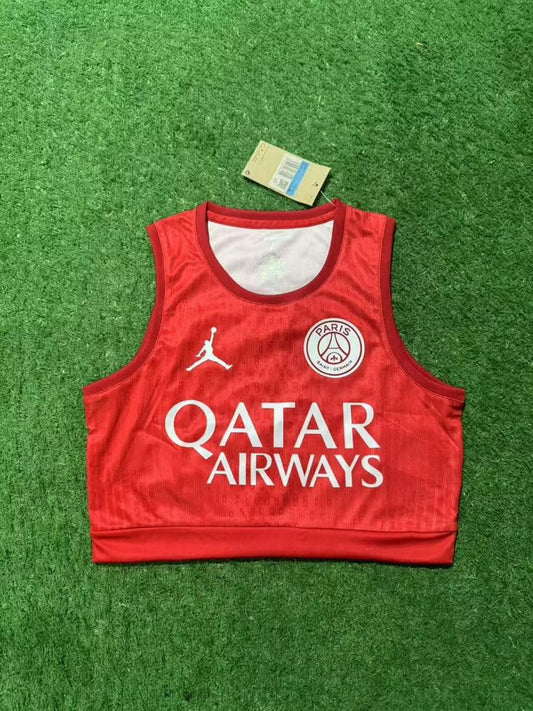 P S G Concept Red 25/26 Woman Crop Top Kit