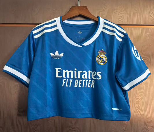 R Madrid 3rd 25/26 Woman Crop Top Loose Kit