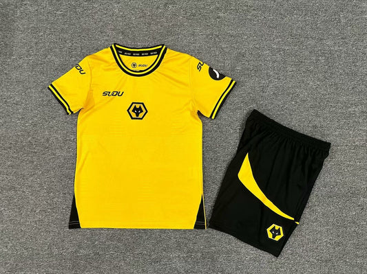 Wolves Home 24/25 Kids Kit (Includes Shorts)