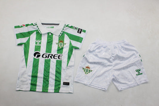 Real Betis Home 24/25 Kids Kit (Includes Shorts)