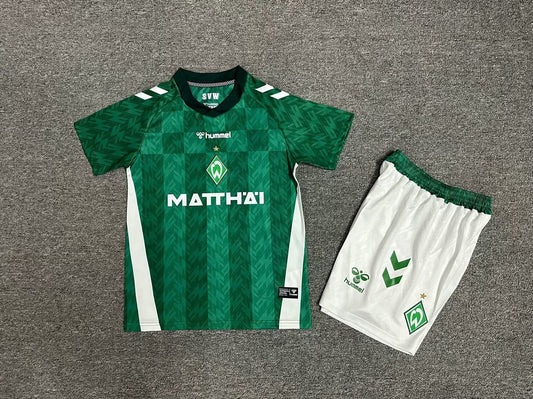 Werder Bremen Home 24/25 Kids Kit (Includes Shorts)