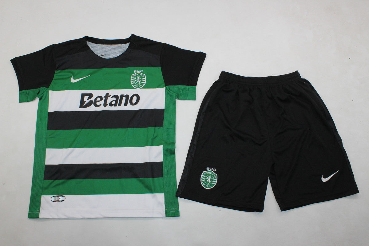 Sporting Lisbon Home 24/25 Kids Kit (Includes Shorts)