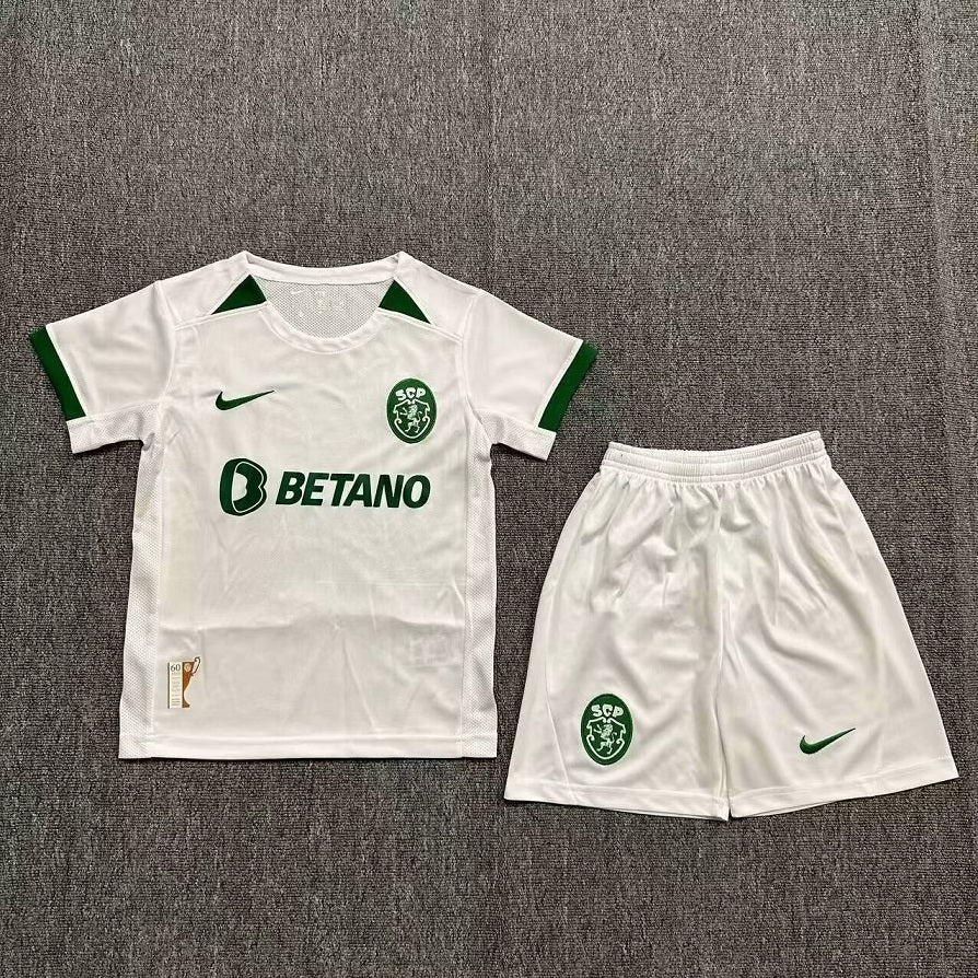 Sporting Lisbon Away 24/25 Kids Kit (Includes Shorts)