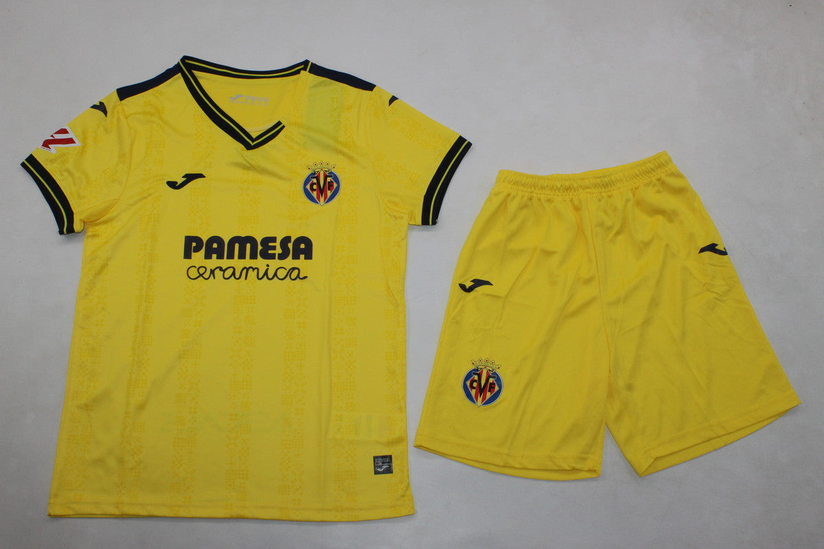 Villarreal Home 24/25 Kids Kit (Includes Shorts)