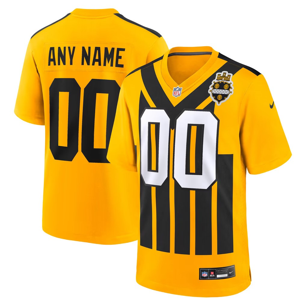 Pittsburgh Steelers Jersey Gold 1