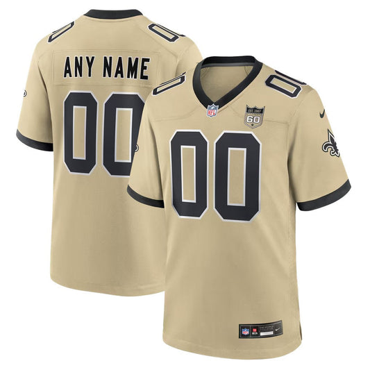 New Orleans Saints Jersey Gold 1
