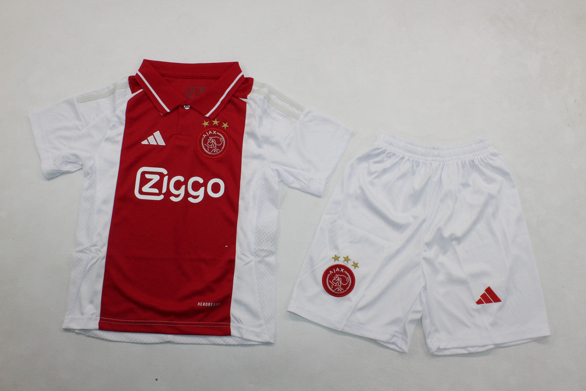 Ajax Home 24/25 Kids Kit (Includes Shorts)