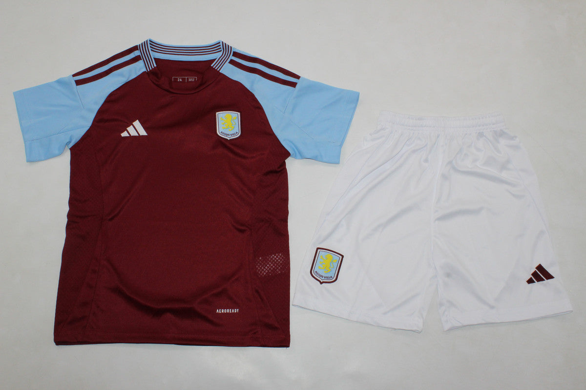 Aston Villa 24/25 Kids Kit (Includes Shorts)