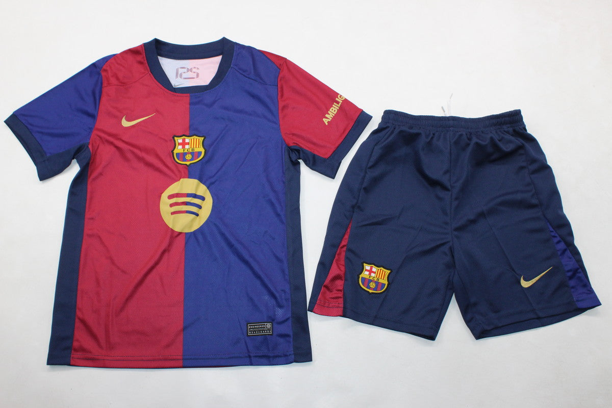 Barça 24/25 Kids Kit (Includes Shorts)