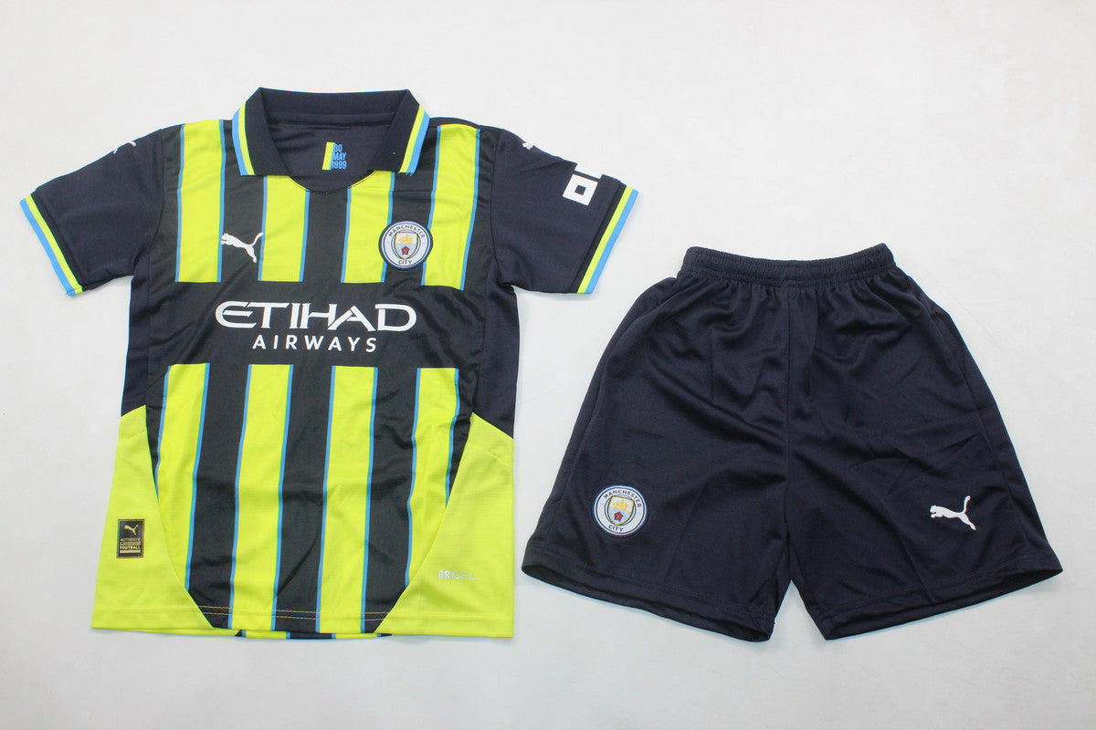 Man City. Away 24/25 Kids Kit (Includes Shorts)