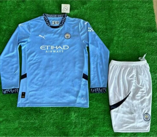 Man City. 24/25 Kids Kit (Includes Shorts)